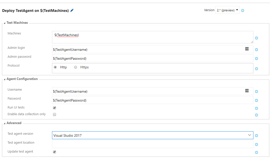 Test Build steps - TFS onPremise
