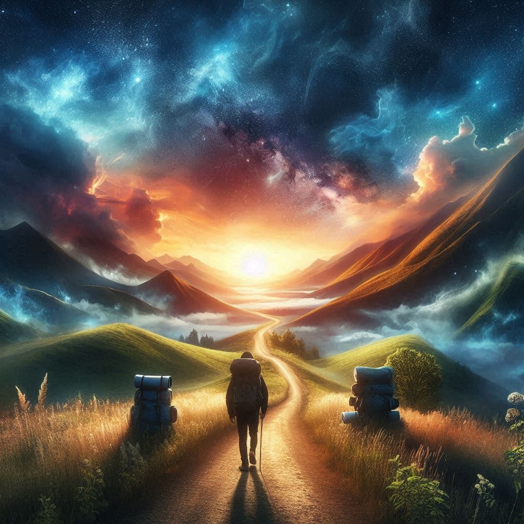 Journey image generated by bing.com/images/create